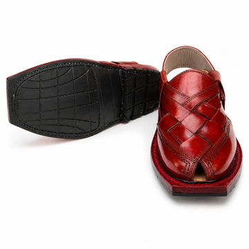 Single Sole Kajoor Norozi Sandal ( Red )