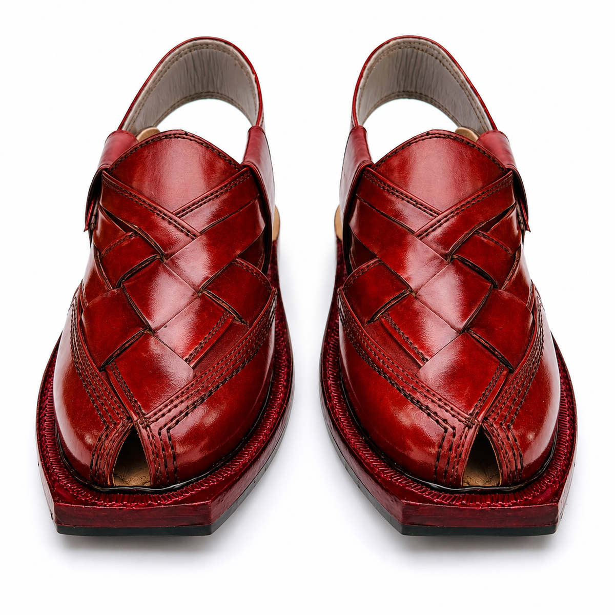 Single Sole Kajoor Norozi Sandal ( Red )