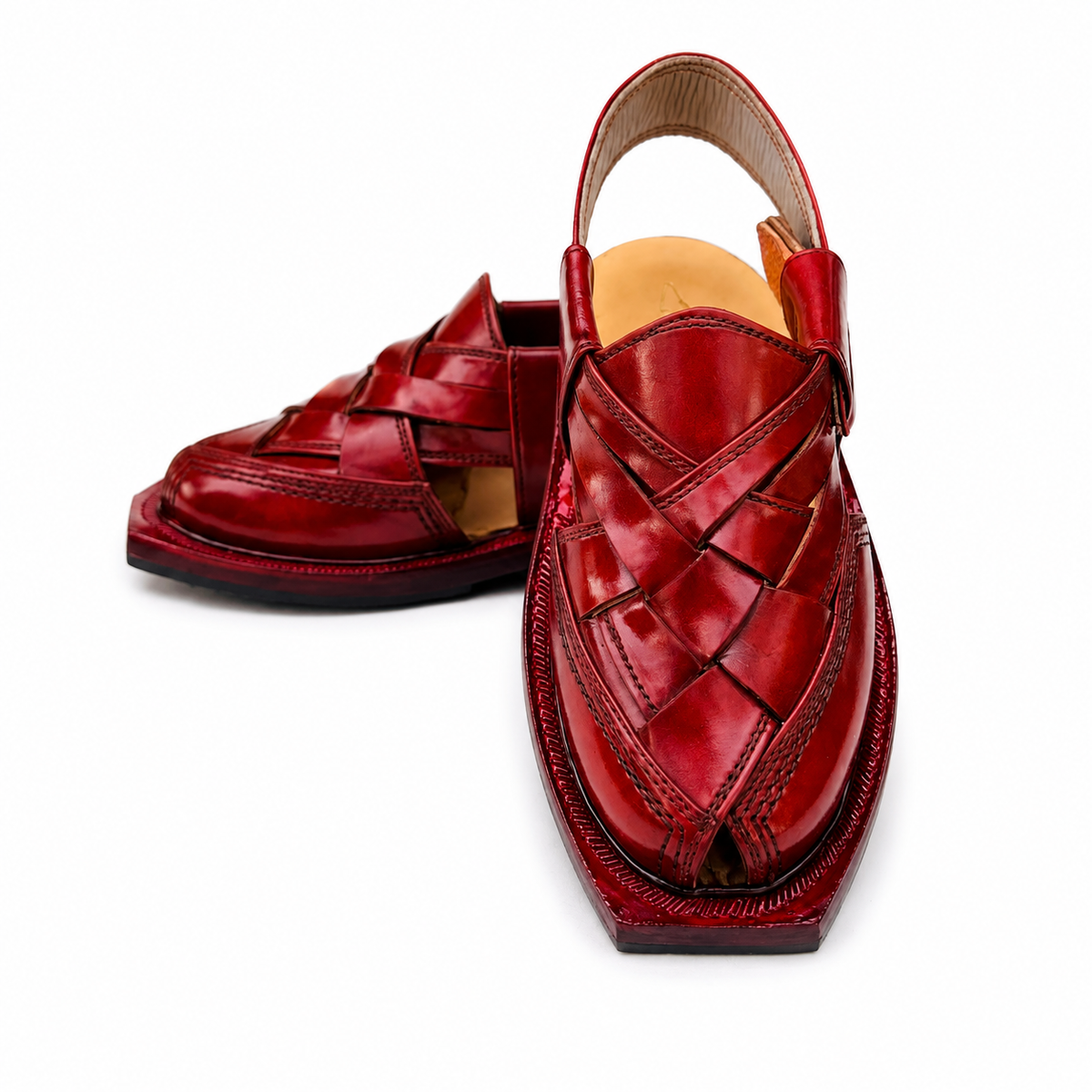 Single Sole Kajoor Norozi Sandal ( Red )