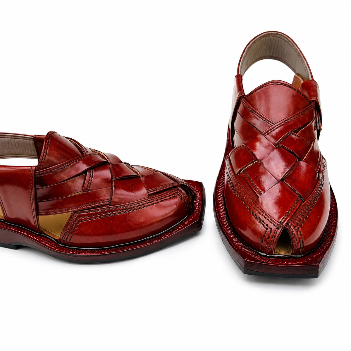 Single Sole Kajoor Norozi Sandal ( Red )