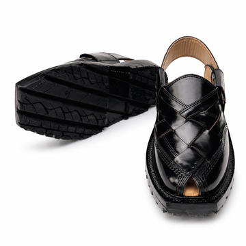 Double Sole Kajoor Norozi Sandal (Black)
