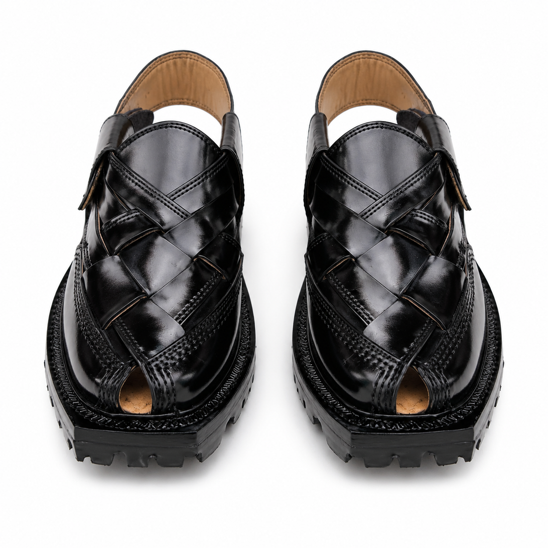 Double Sole Kajoor Norozi Sandal (Black)