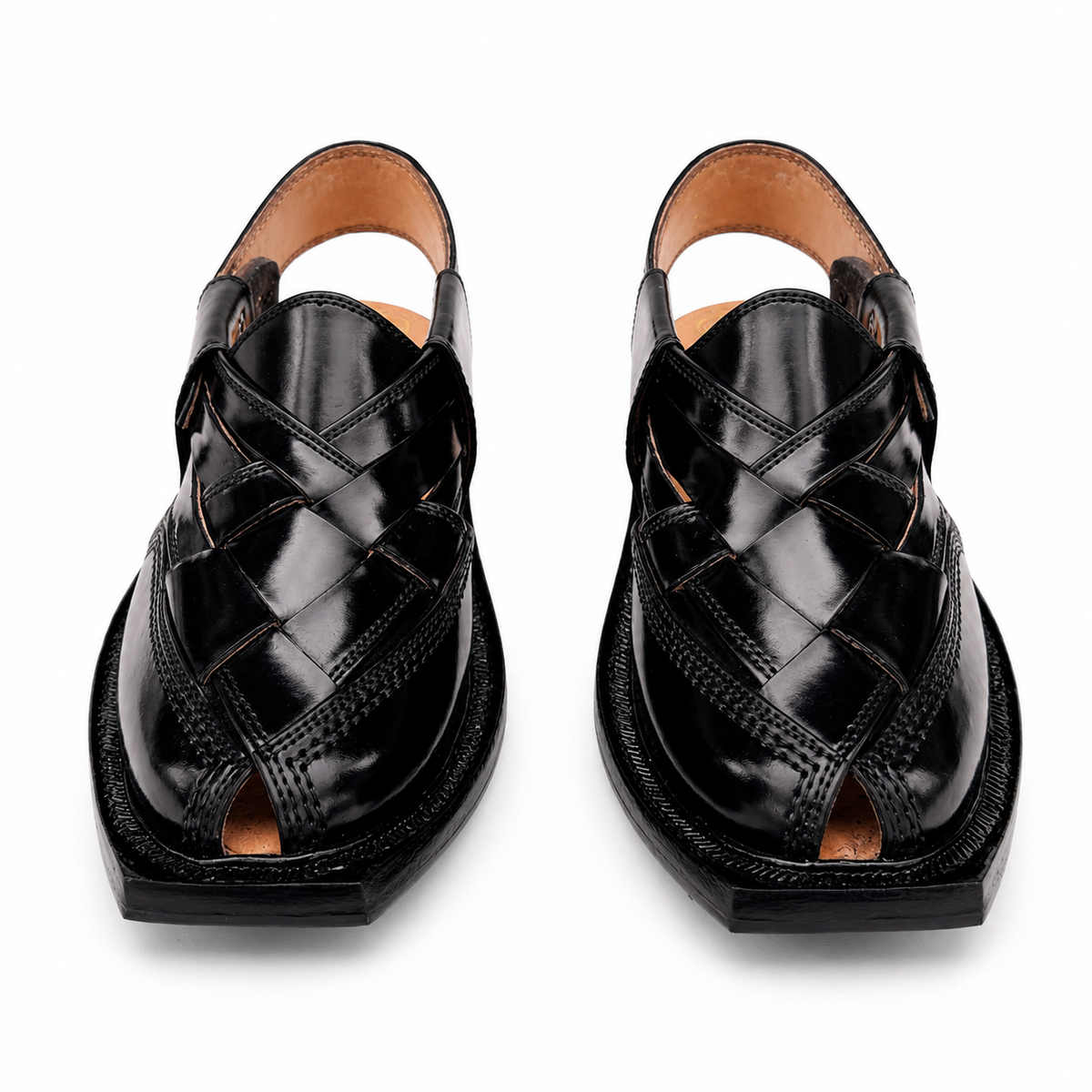 Single Sole Kajoor Norozi Sandal (Black)