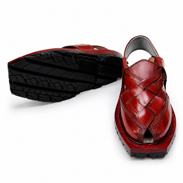 Double Sole Kajoor Norozi Sandal (Red)