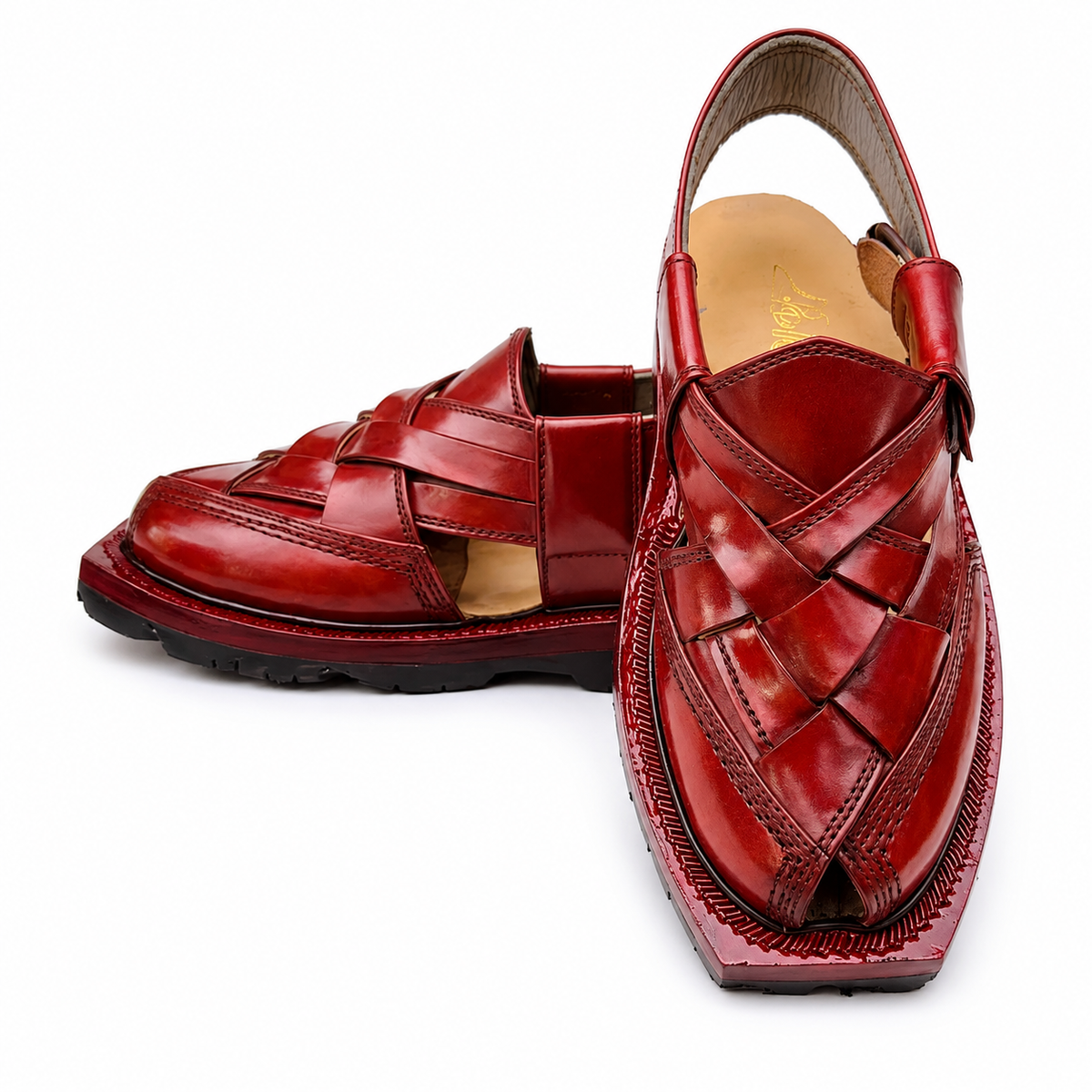 Double Sole Kajoor Norozi Sandal (Red)