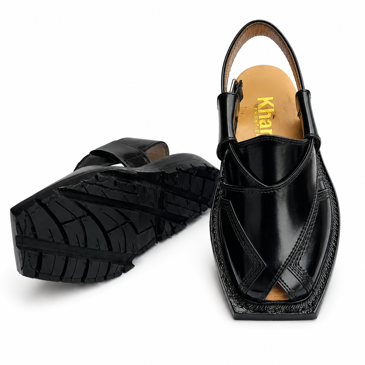 Double Sole Taki Sandal ( Black )