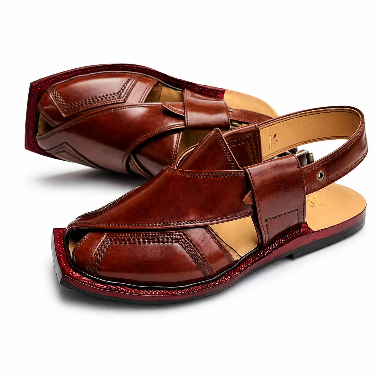 Single Sole Taki Sandal ( Red )