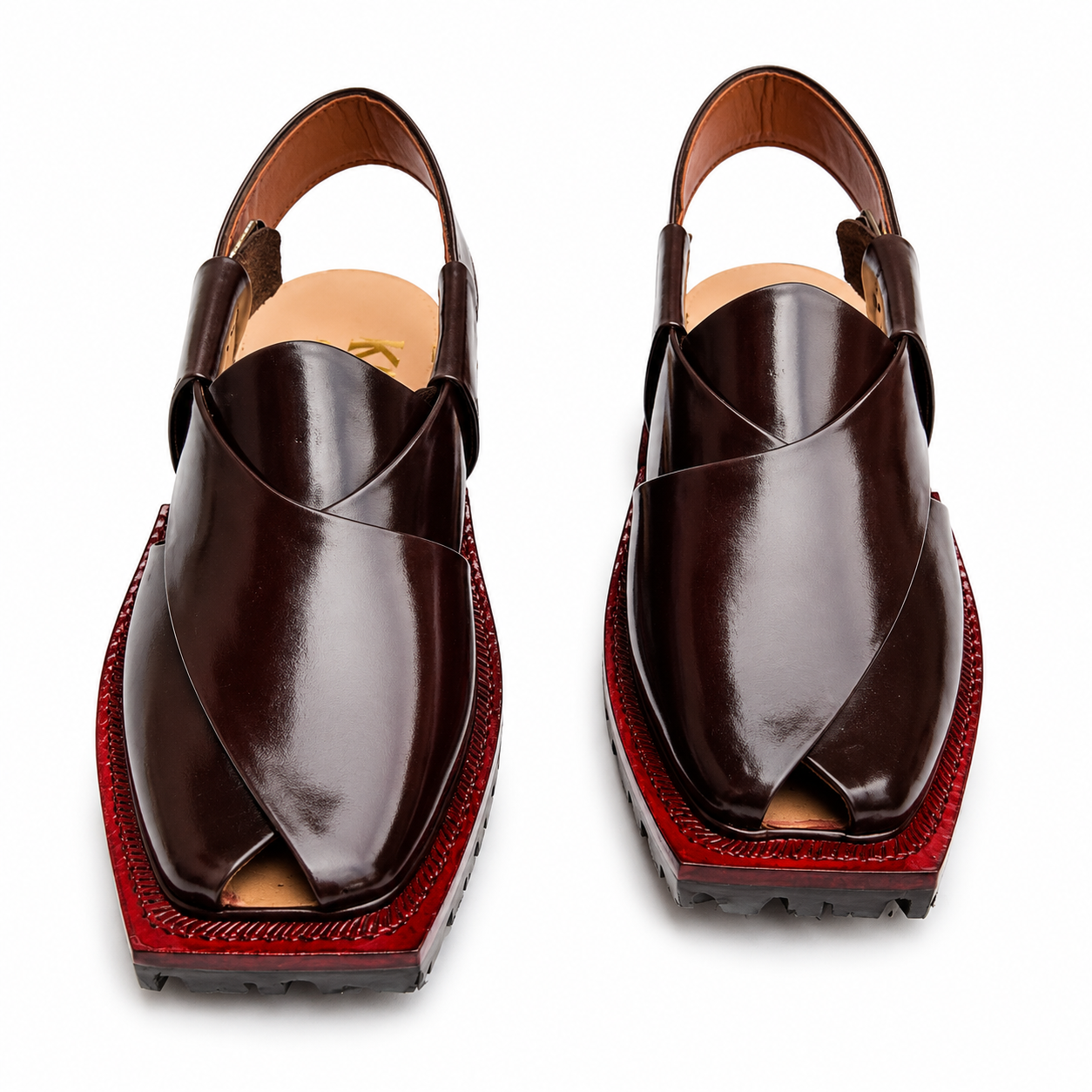 Double Sole Plain Norozi Sandal (Brown)