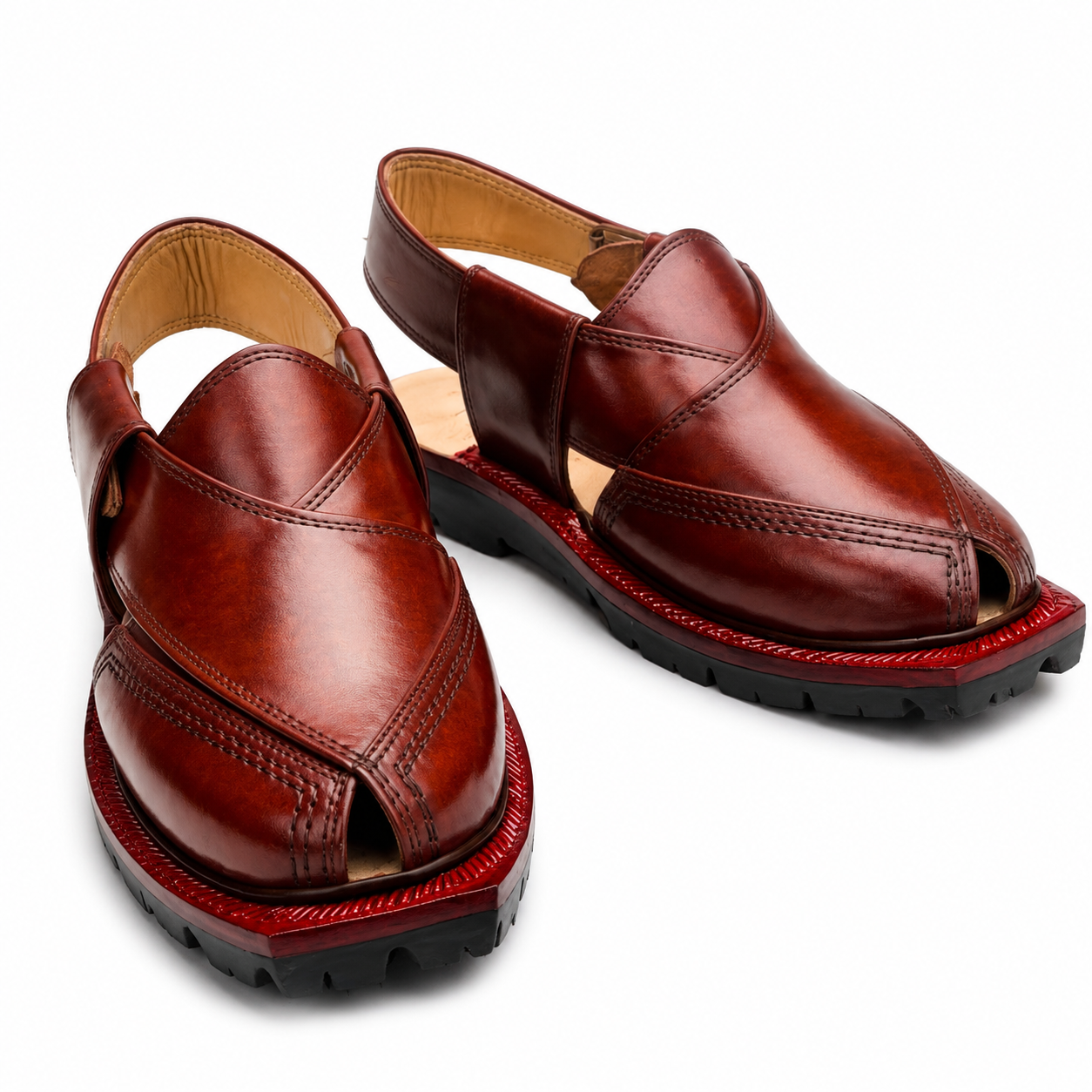 Double Sole Norozi Sandal (Red)