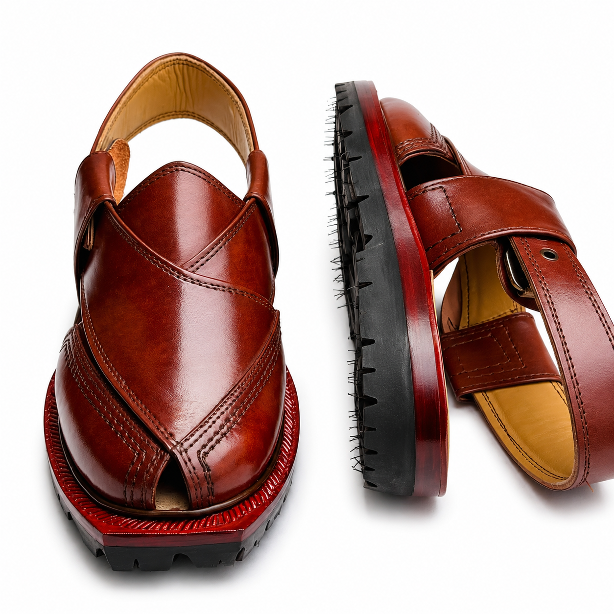 Double Sole Norozi Sandal (Red)