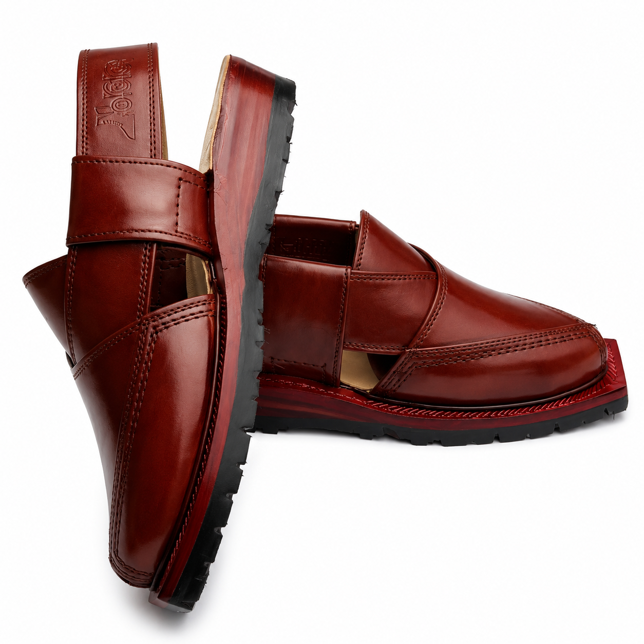 Double Sole Norozi Sandal (Red)