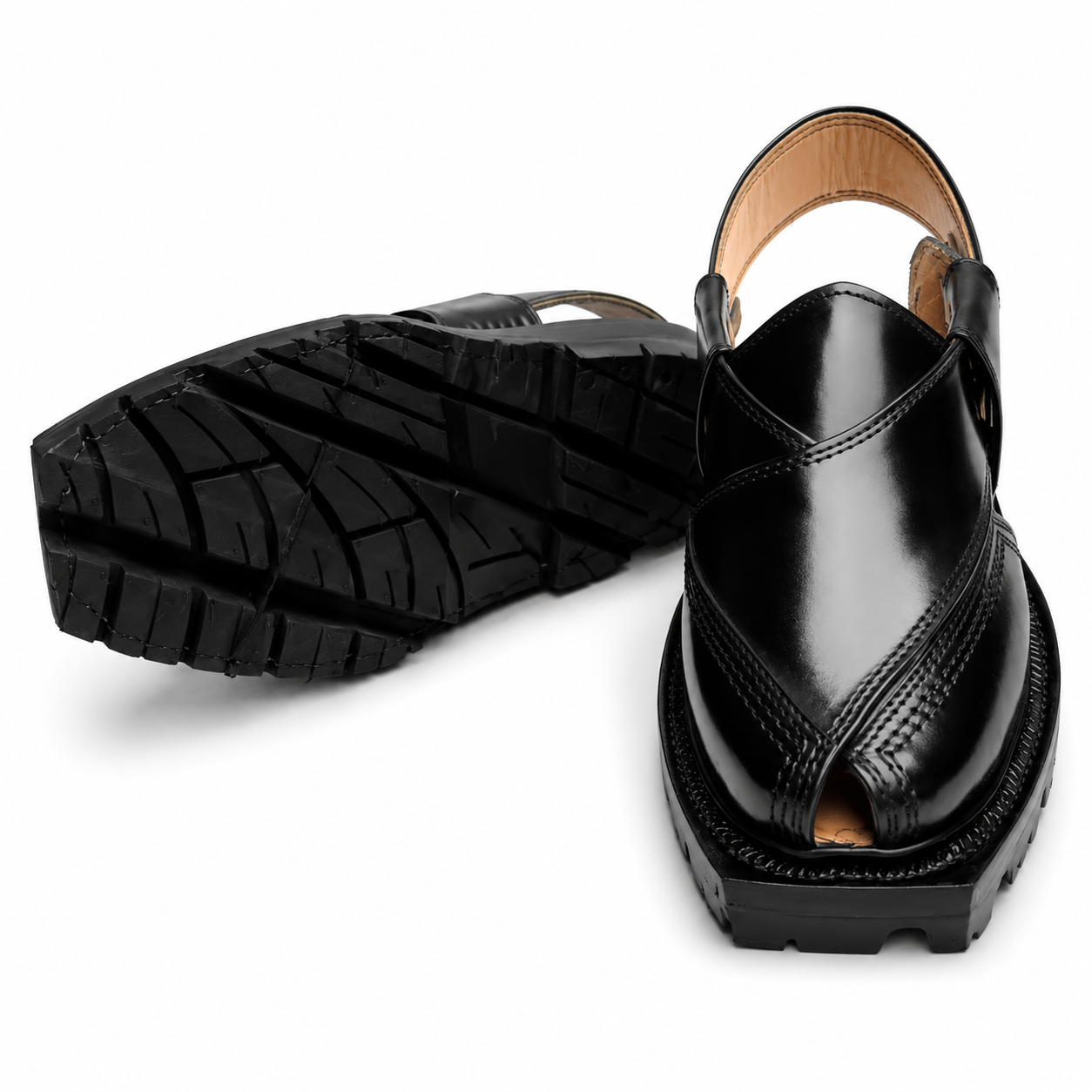 Double Sole Norozi Sandal (Black)