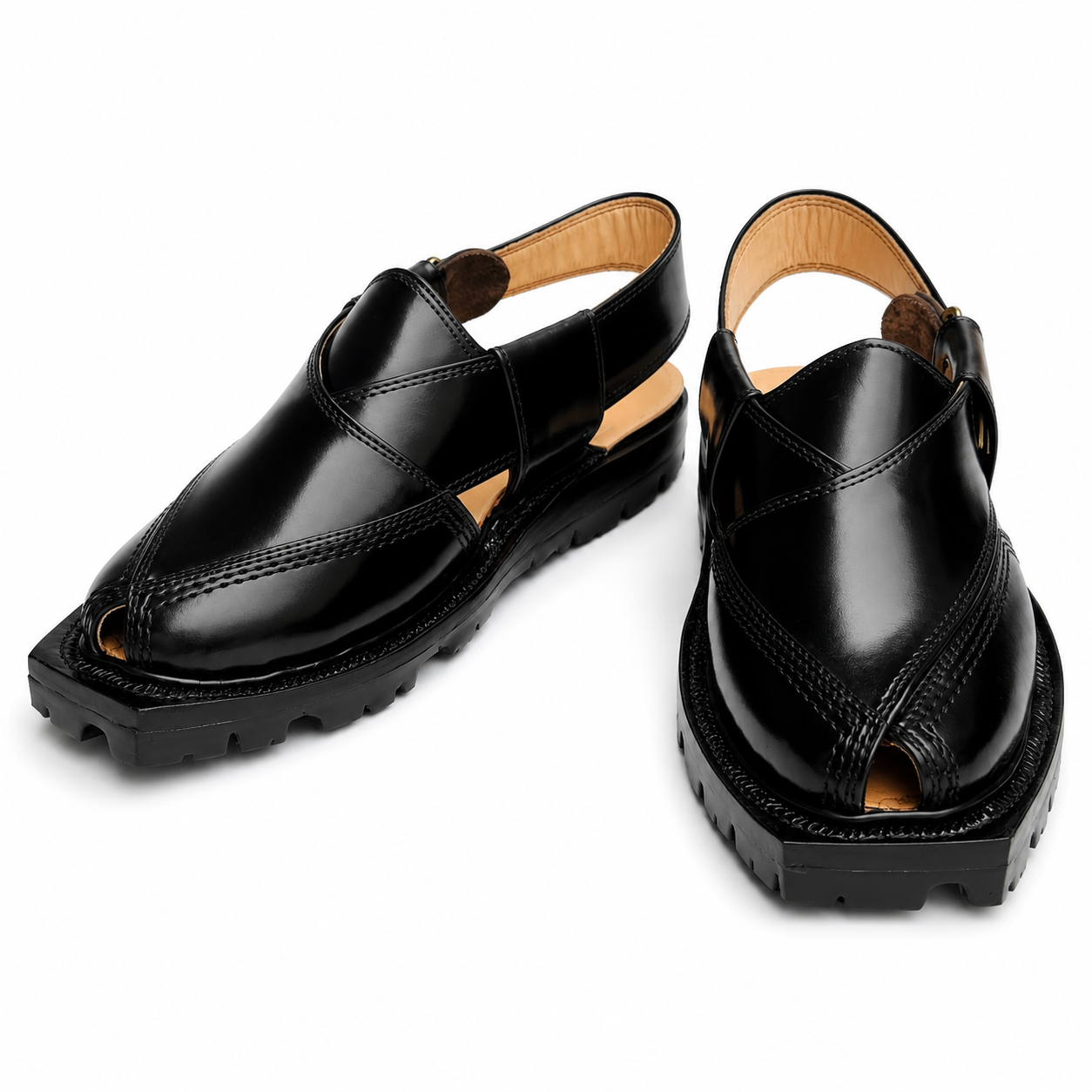 Double Sole Norozi Sandal (Black)