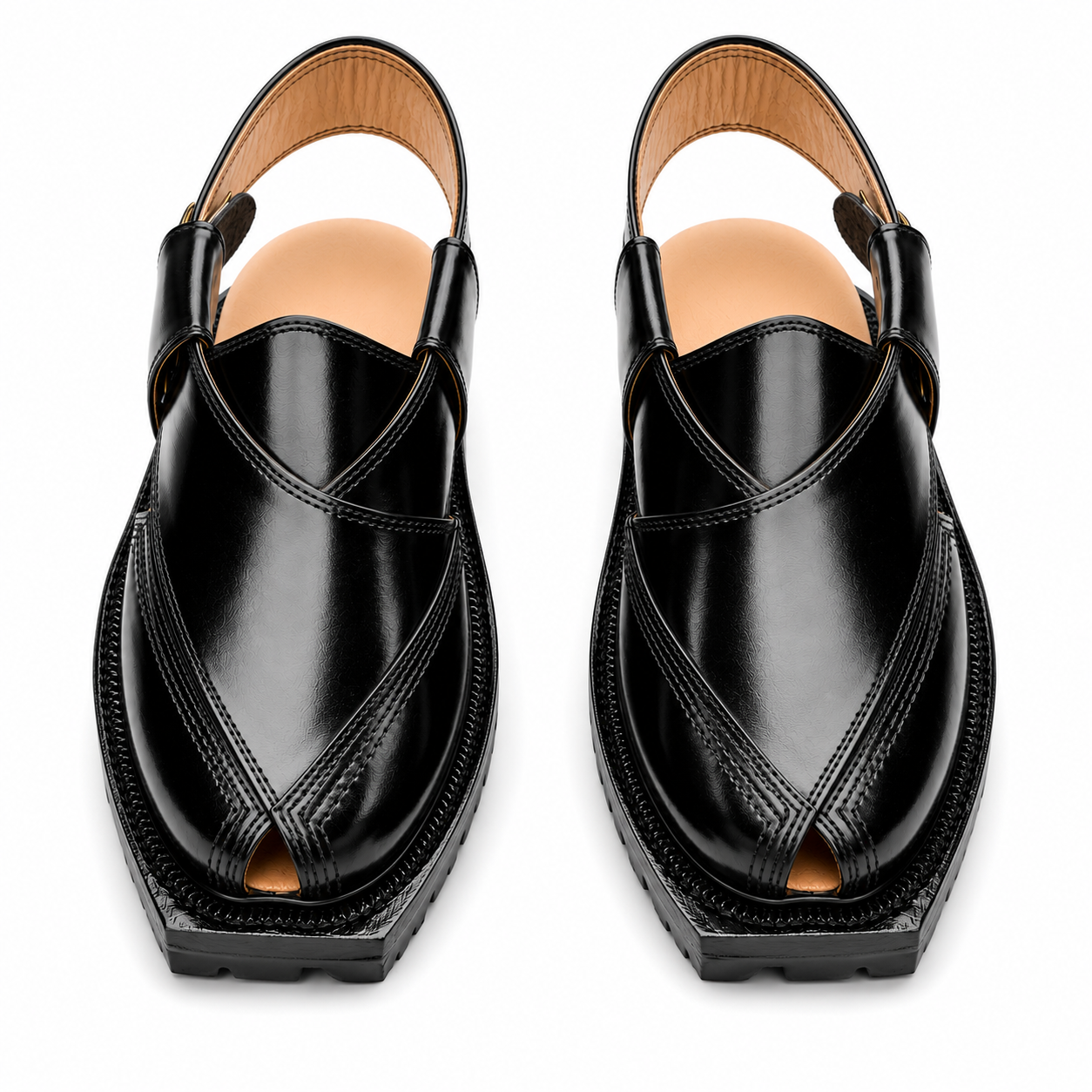 Double Sole Norozi Sandal (Black)