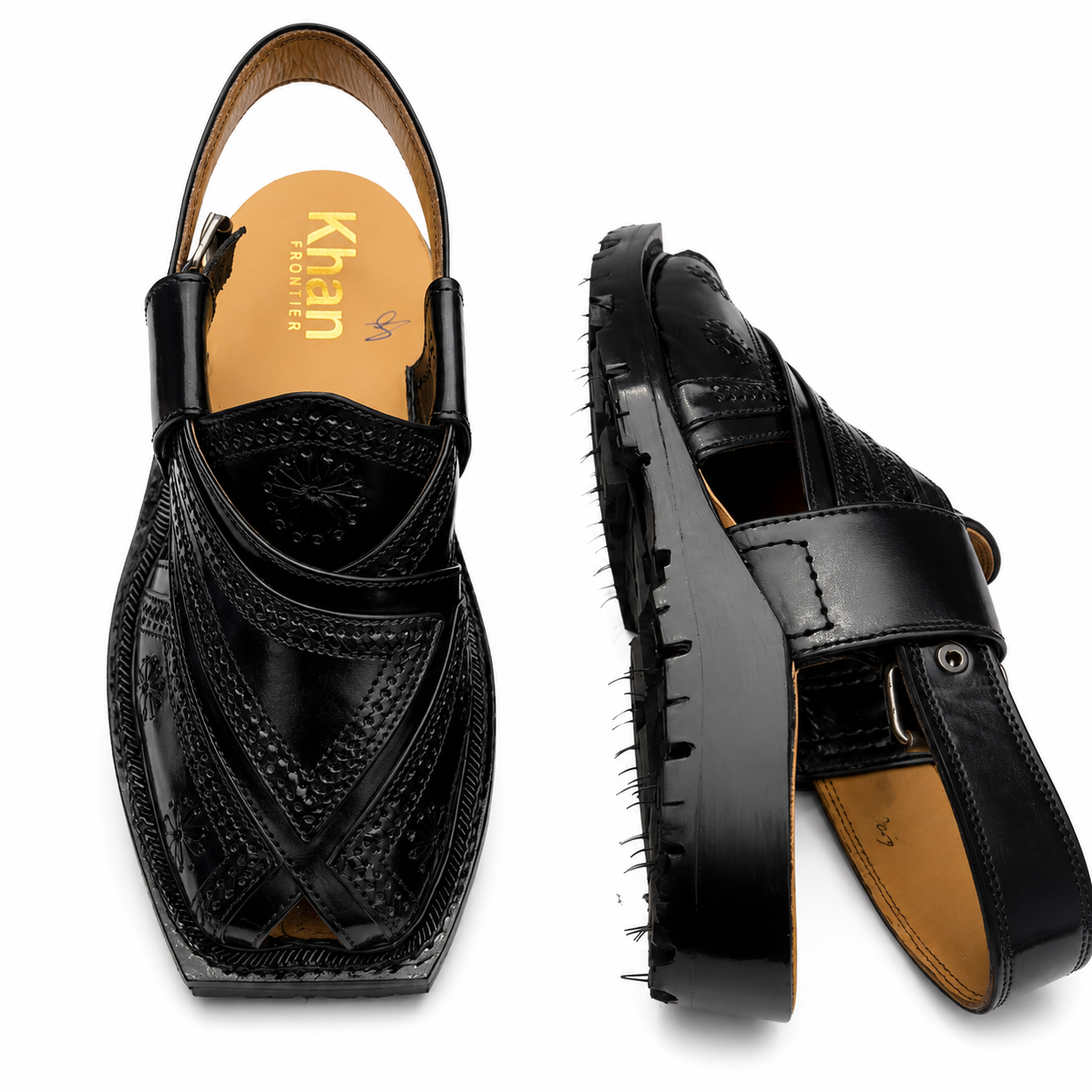 Double Sole Markhor Sandal 2025 ( Black )