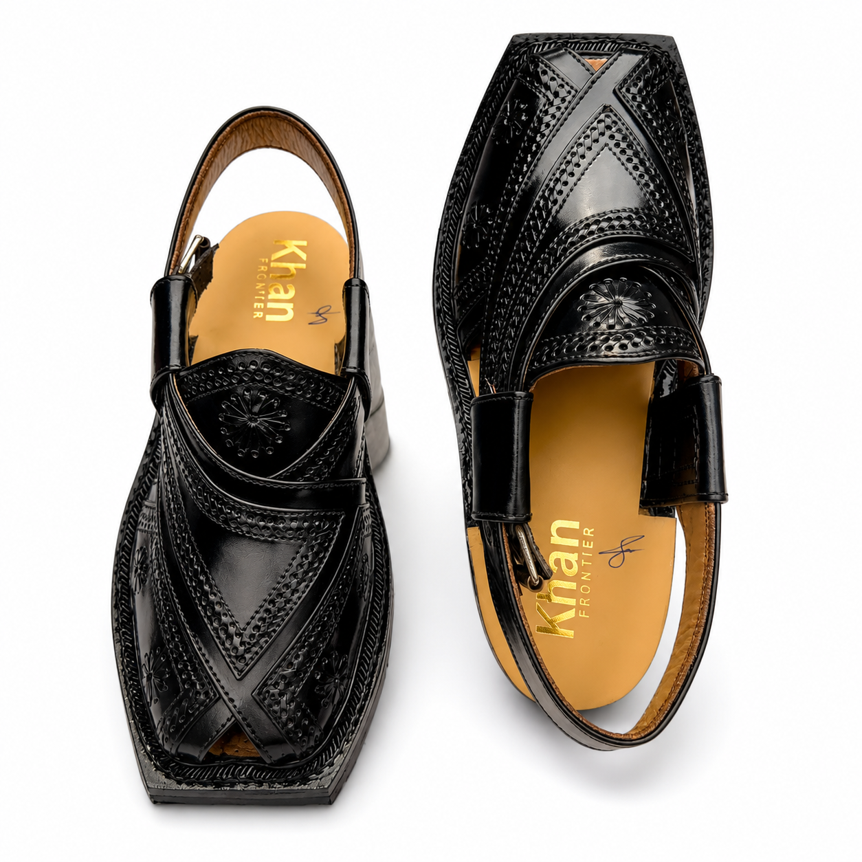 Double Sole Markhor Sandal 2025 ( Black )