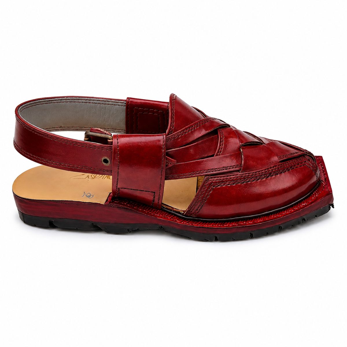 Double Sole Kajoor Norozi Sandal (Red)