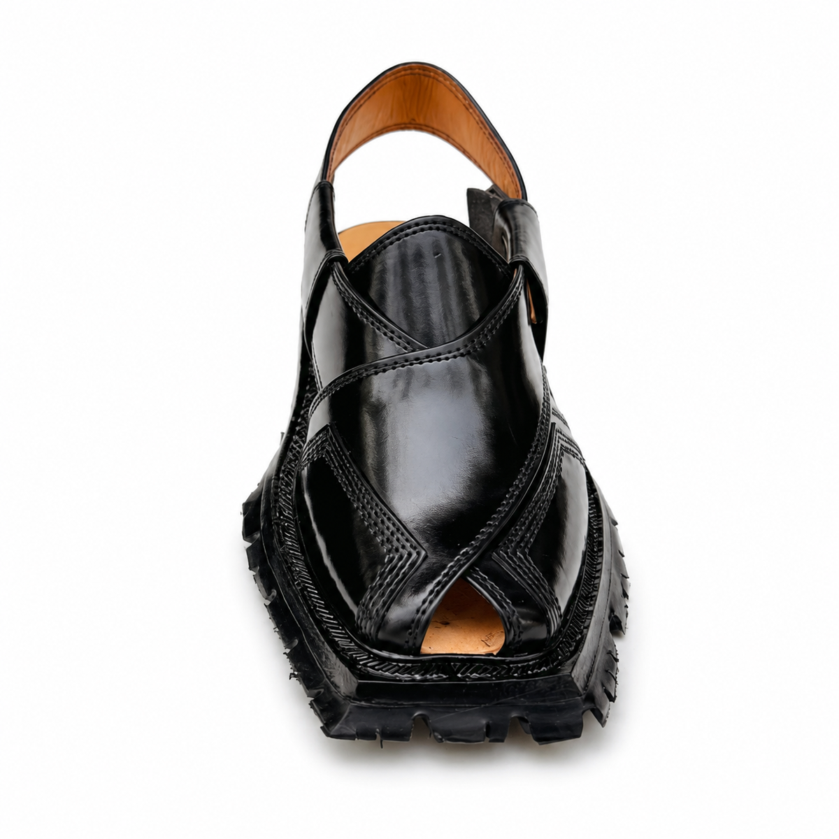 Double Sole Shikari Sandal ( Black )