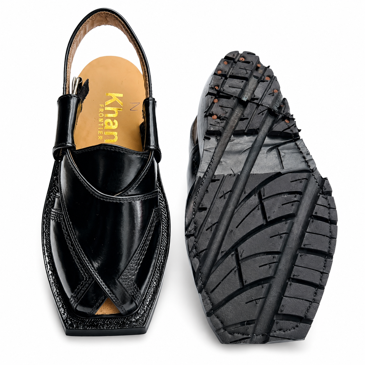Double Sole Taki Sandal ( Black )