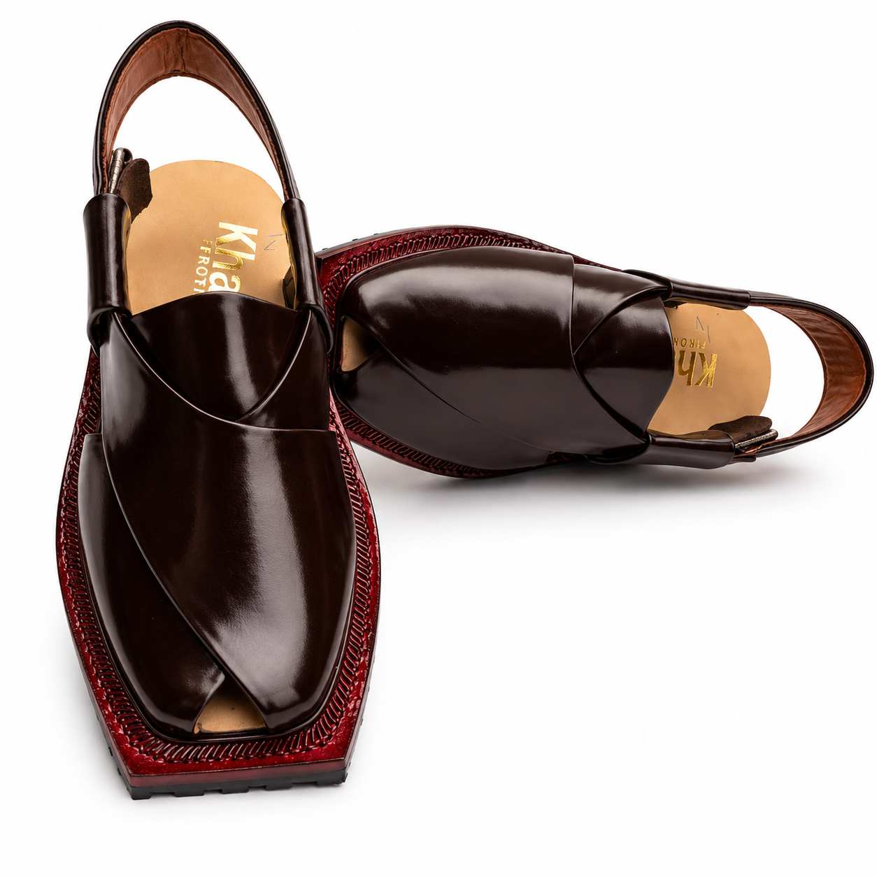 Double Sole Plain Norozi Sandal (Brown)
