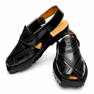 Double Sole Markhor Sandal 2025 ( Black )
